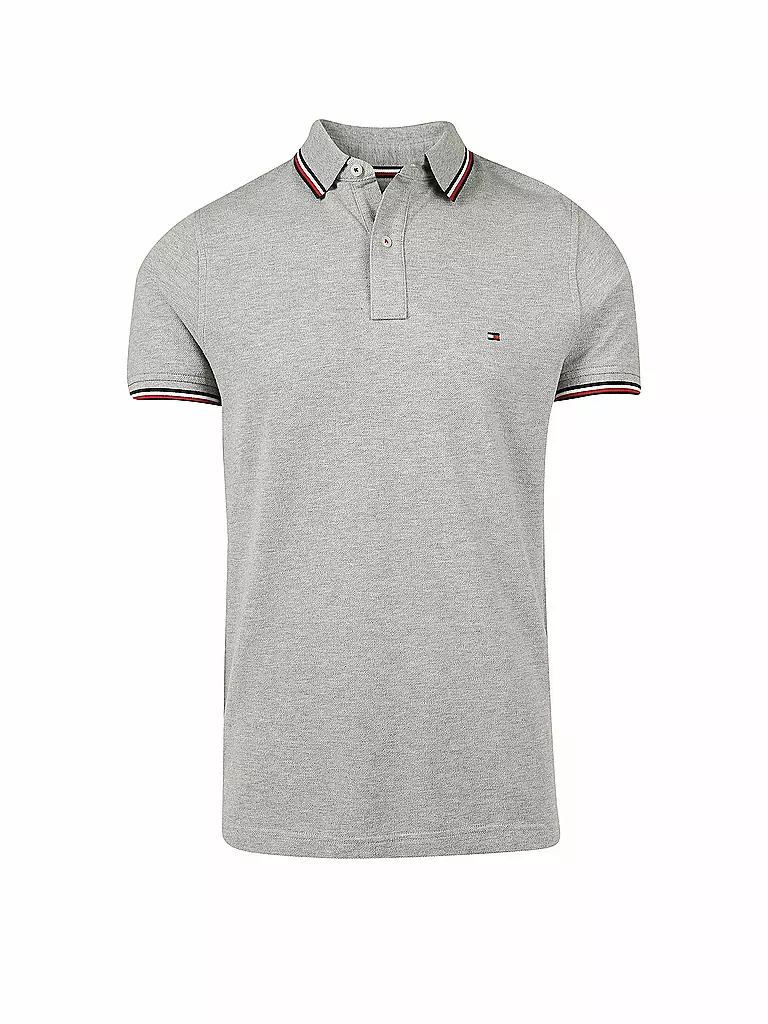 TOMMY HILFIGER | Poloshirt Slim Fit  | grau