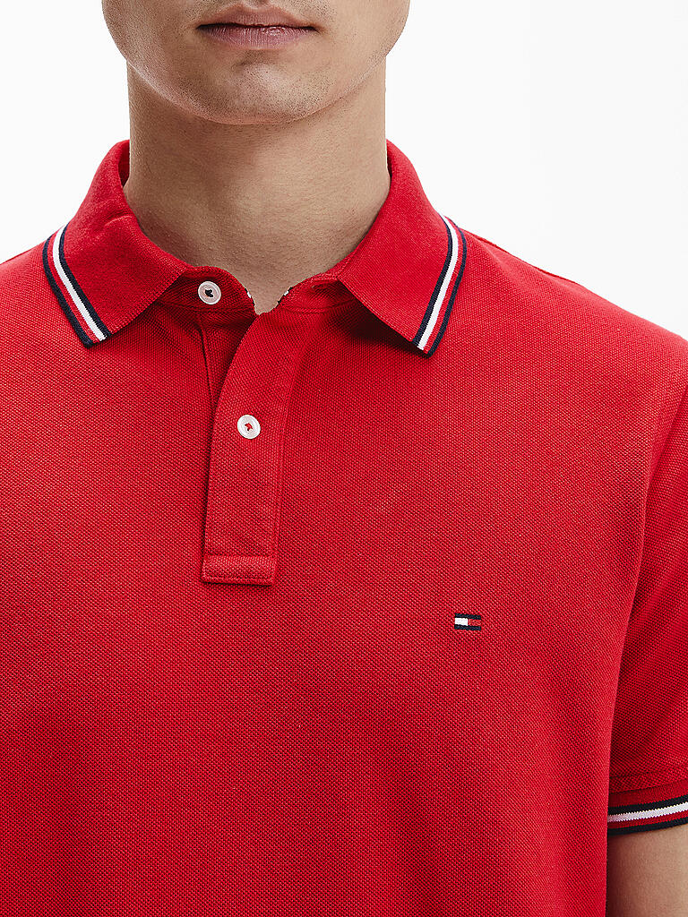 TOMMY HILFIGER | Poloshirt Slim Fit  | rot