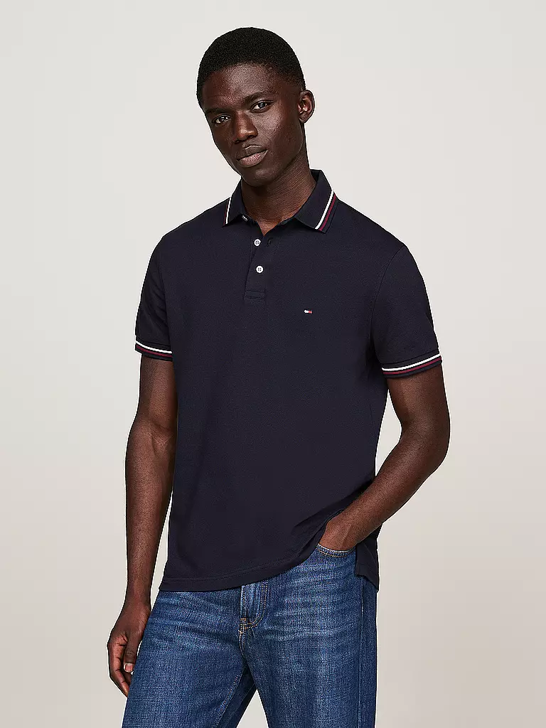 TOMMY HILFIGER | Poloshirt Slim Fit | schwarz