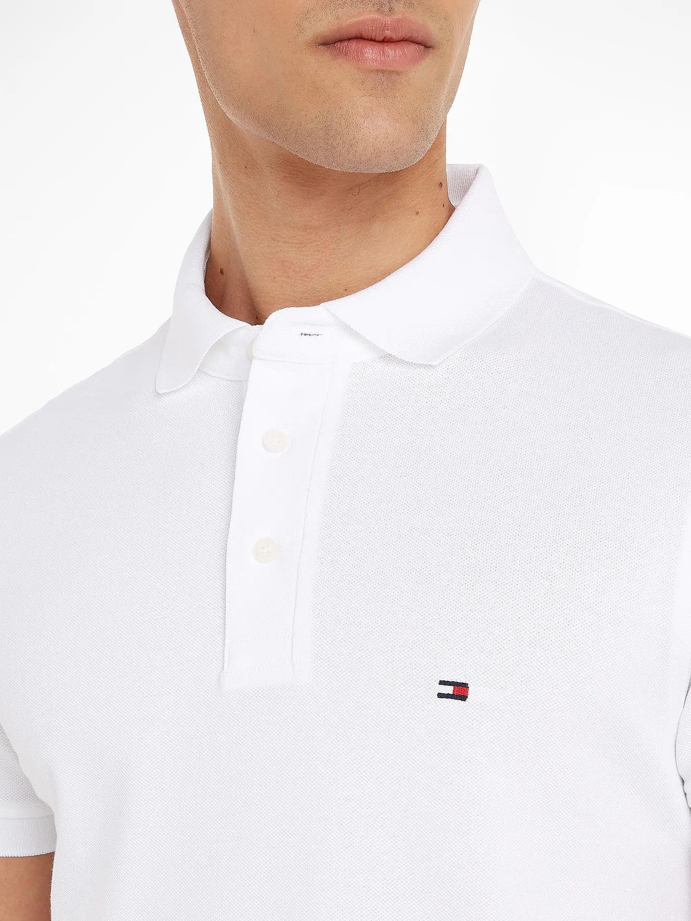 TOMMY HILFIGER | Poloshirt Slim Fit | weiss