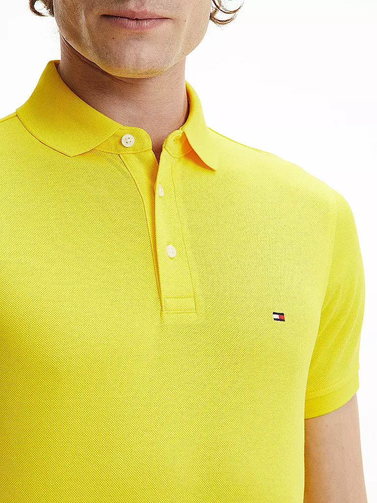 TOMMY HILFIGER | Poloshirt Slim Fit | gelb