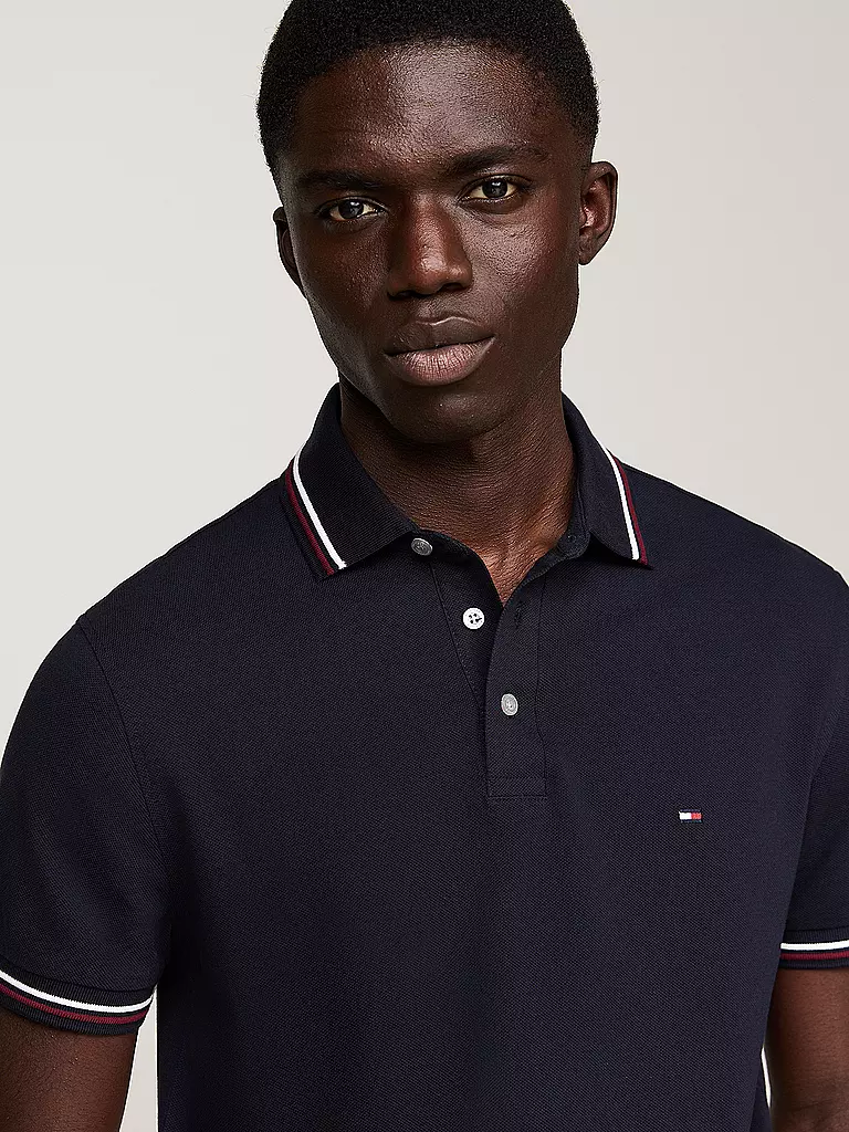 TOMMY HILFIGER | Poloshirt Slim Fit | schwarz
