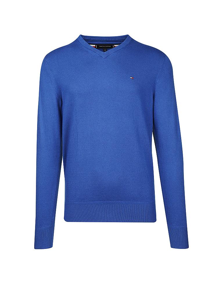 TOMMY HILFIGER | Pullover "Cotton/Cashmere" | blau