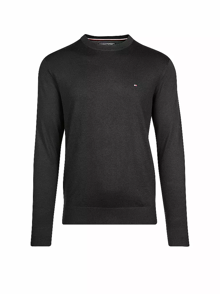 TOMMY HILFIGER | Pullover "Cotton/Silk" | schwarz