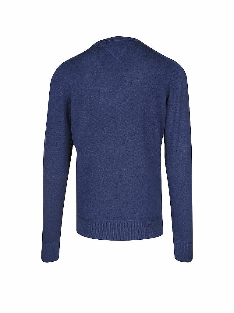 TOMMY HILFIGER | Pullover "Cotton/Silk" | blau