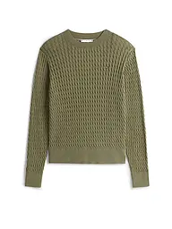 TOMMY HILFIGER | Pullover  | dunkelgrün