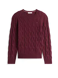 TOMMY HILFIGER | Pullover  | dunkelrot