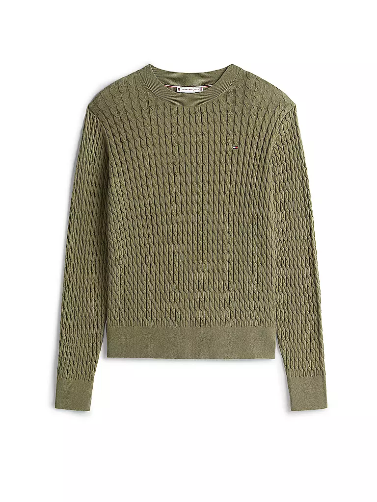 TOMMY HILFIGER | Pullover  | dunkelgrün