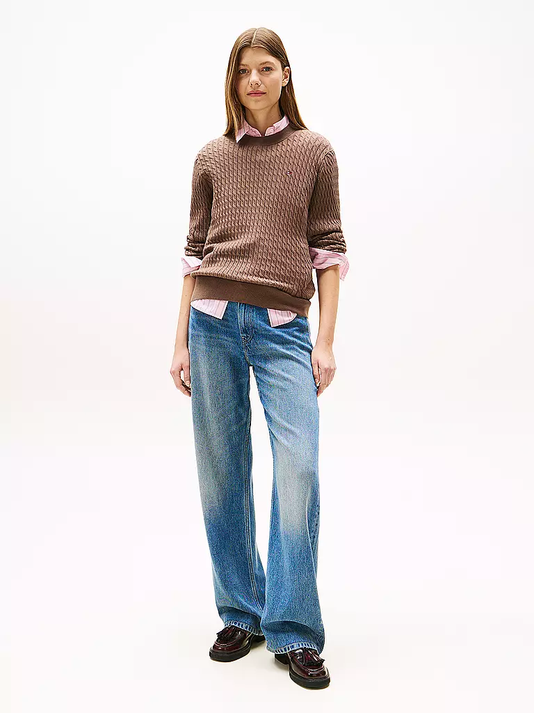 TOMMY HILFIGER | Pullover  | braun