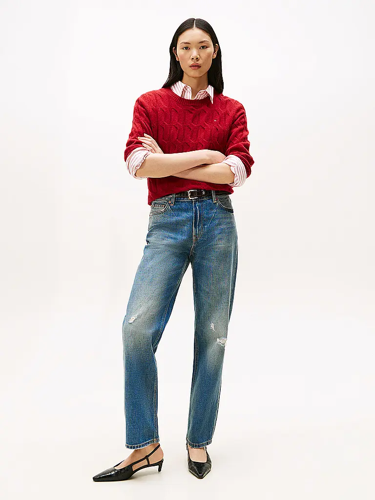 TOMMY HILFIGER | Pullover  | rot