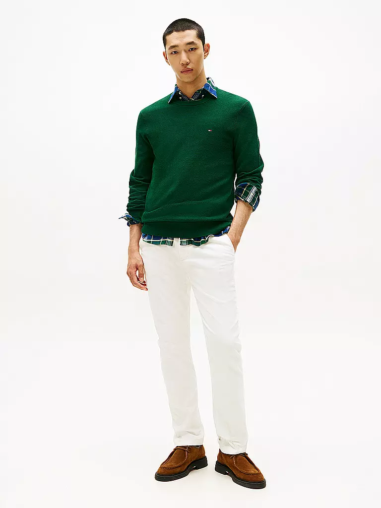 TOMMY HILFIGER | Pullover  | dunkelgrün