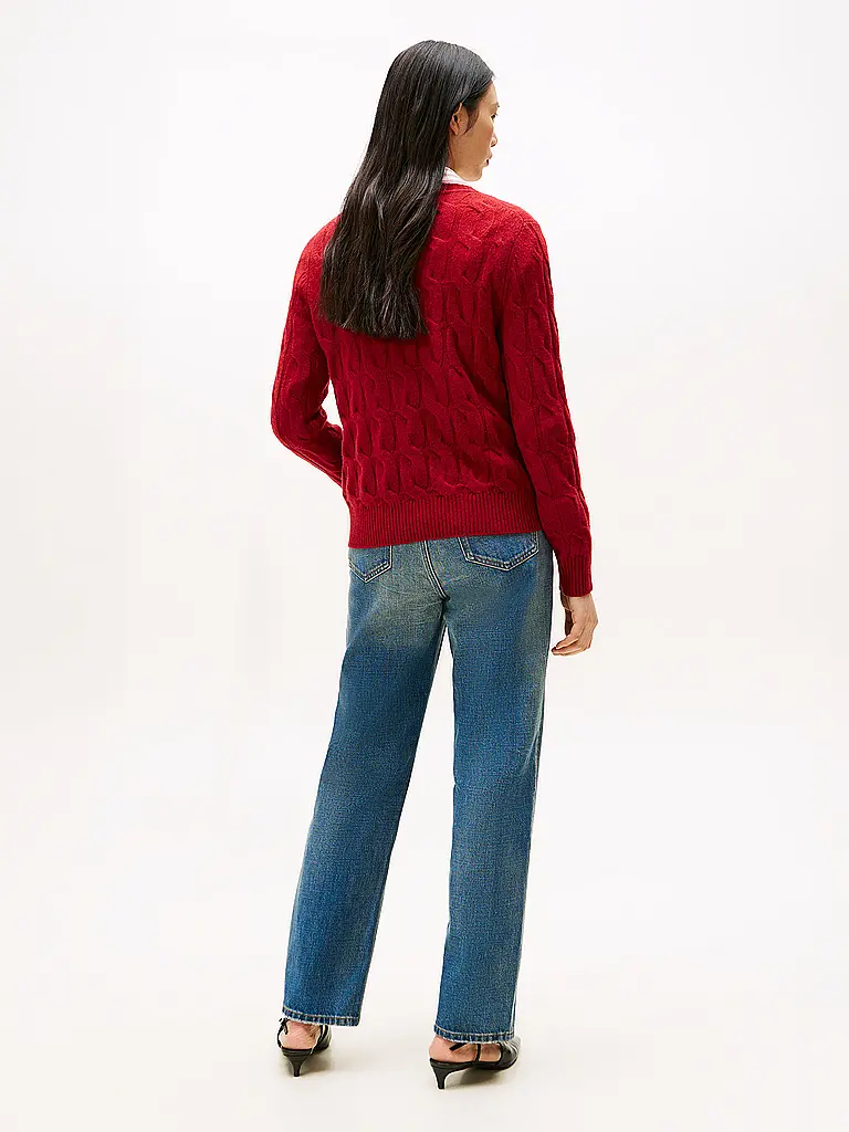 TOMMY HILFIGER | Pullover  | rot