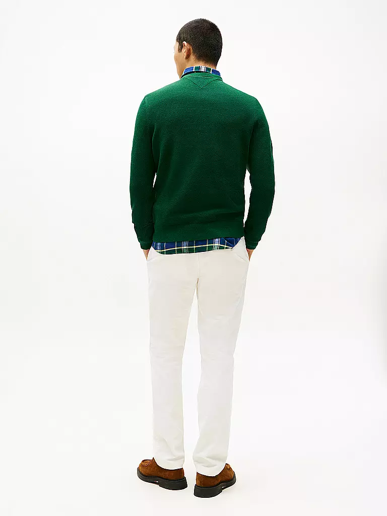 TOMMY HILFIGER | Pullover  | dunkelgrün
