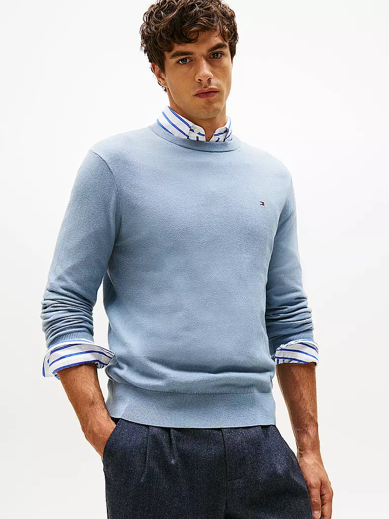 TOMMY HILFIGER | Pullover  | hellblau