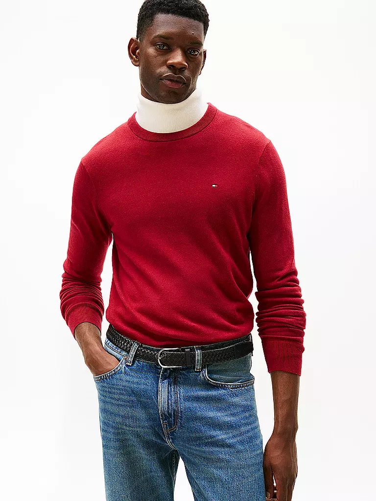 TOMMY HILFIGER | Pullover  | rot