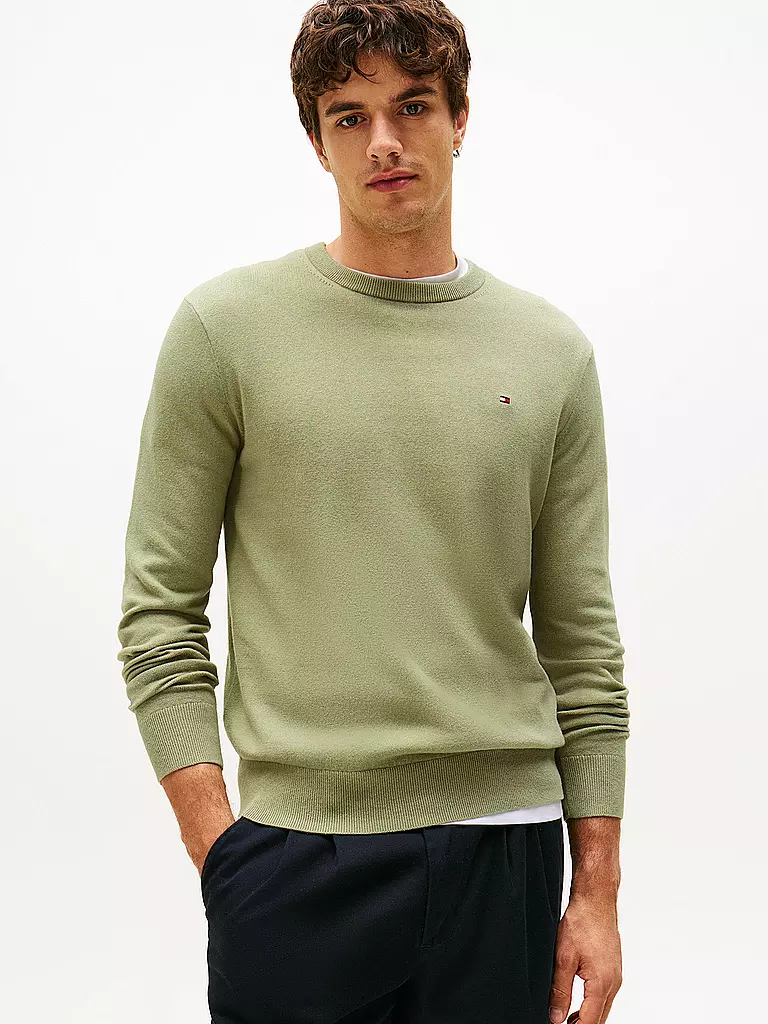 TOMMY HILFIGER | Pullover  | hellgrün