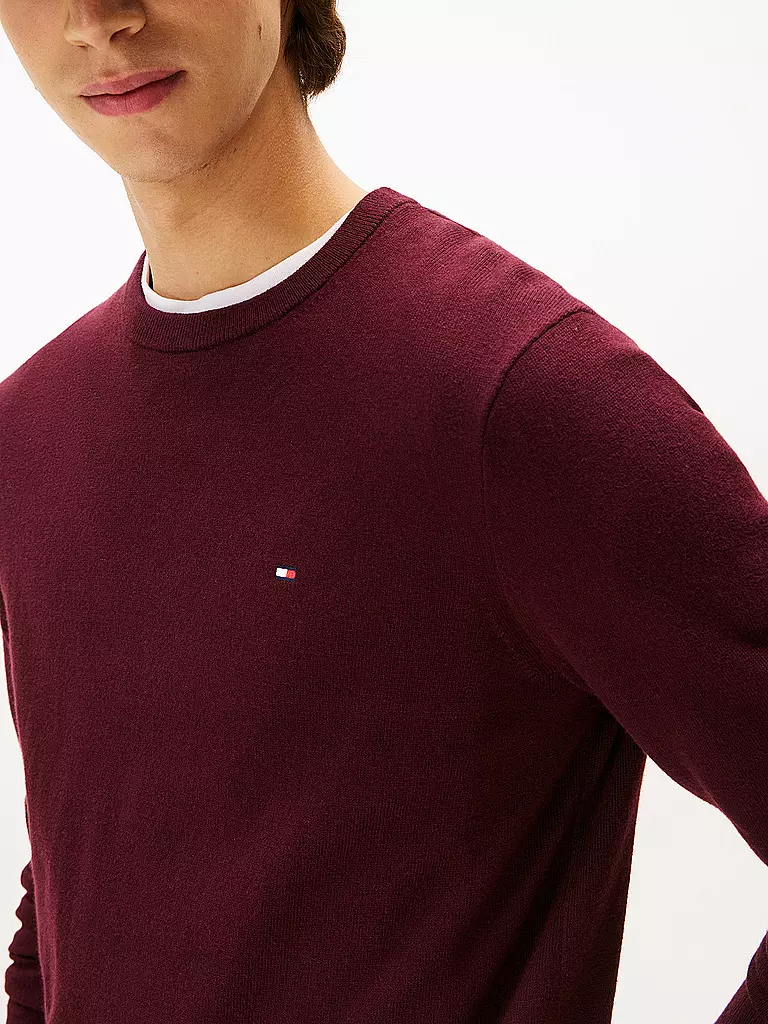 TOMMY HILFIGER | Pullover  | dunkelrot