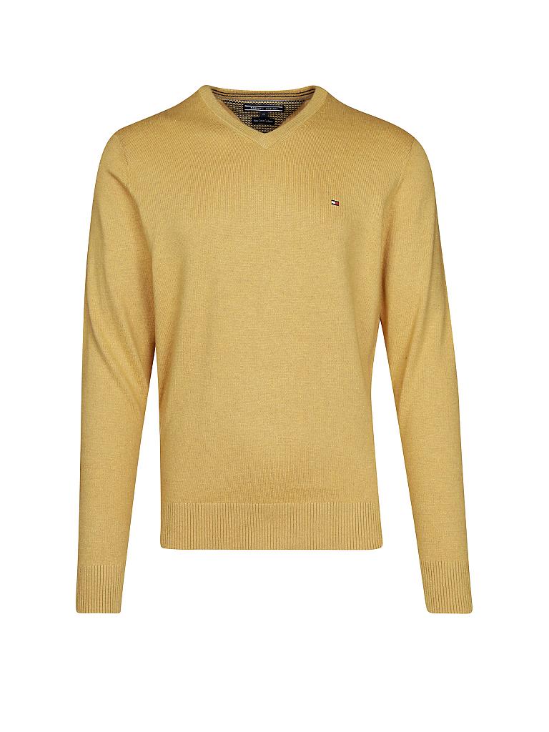 TOMMY HILFIGER | Pullover Regular-Fit "Pima Cotton/Cashmere" | gelb