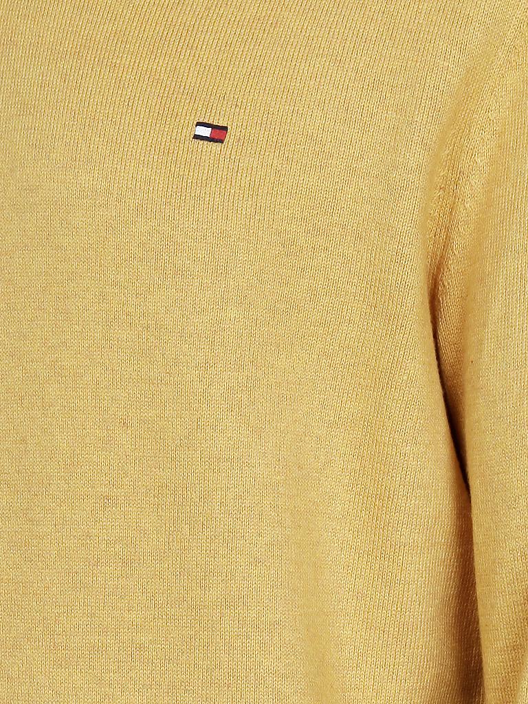 TOMMY HILFIGER | Pullover Regular-Fit "Pima Cotton/Cashmere" | gelb