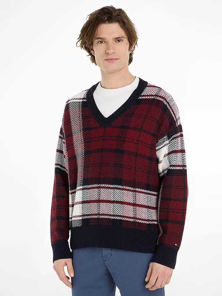 TOMMY HILFIGER | Pullover | dunkelrot