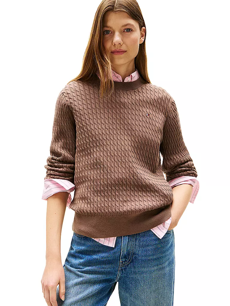 TOMMY HILFIGER | Pullover | braun