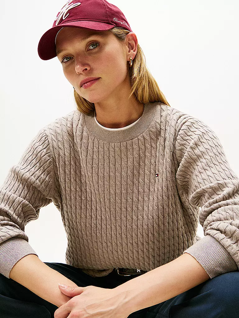 TOMMY HILFIGER | Pullover | dunkelgrün