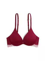 TOMMY HILFIGER | Push Up BH black | Rot