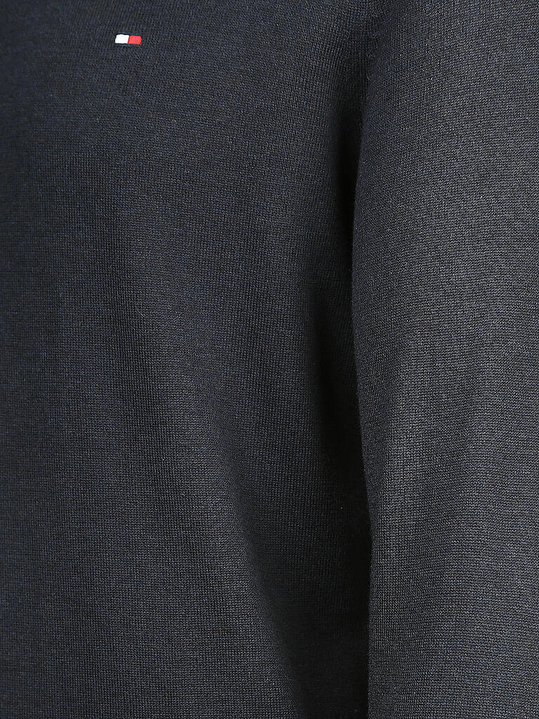 TOMMY HILFIGER | Rollkragen-Pullover "Cotton/Silk" | blau