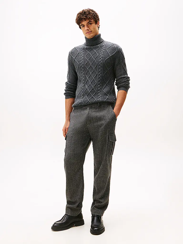 TOMMY HILFIGER | Rollkragenpullover  | grau