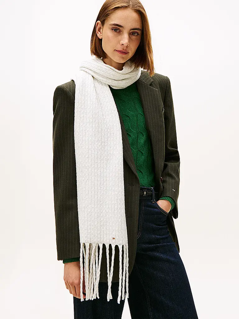 TOMMY HILFIGER | Schal  | weiss
