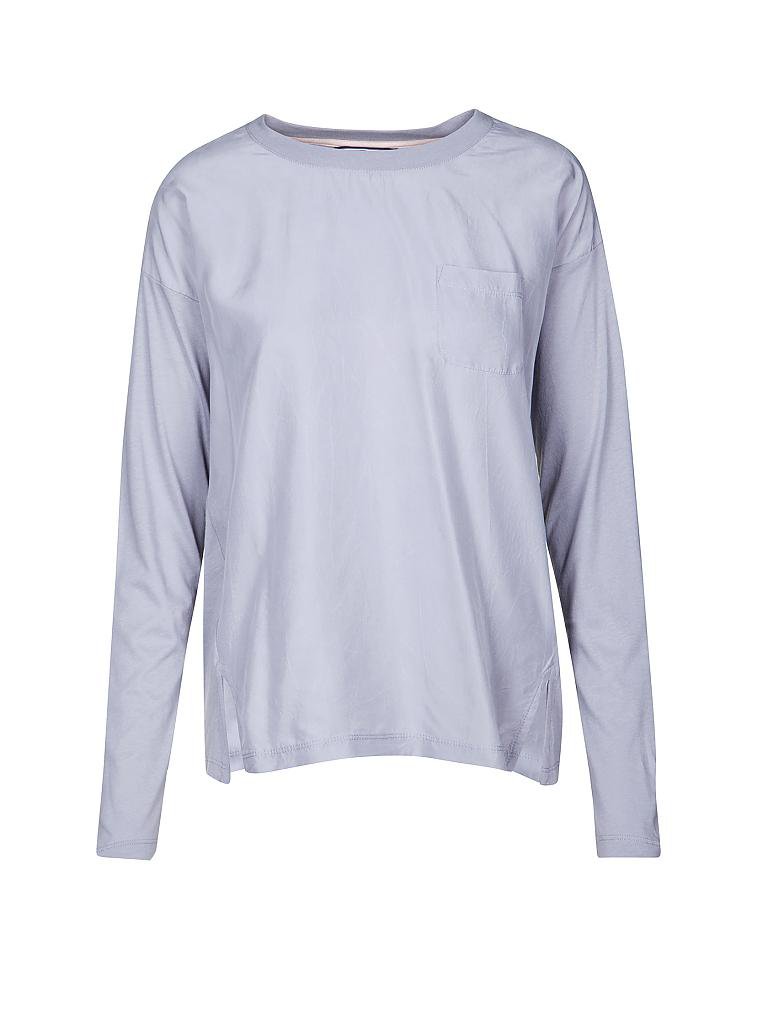TOMMY HILFIGER | Seiden-T-Shirt "Jelda" | grau