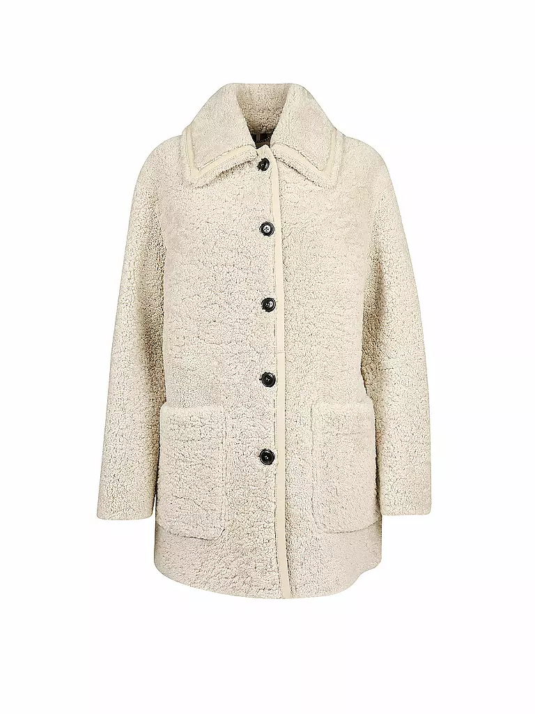 TOMMY HILFIGER | Shearling-Jacke | creme