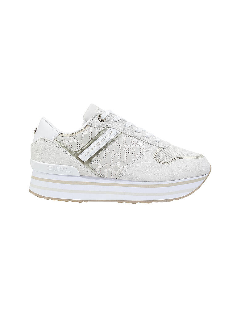 TOMMY HILFIGER | Sneaker " TH Metallic Flatform " | creme