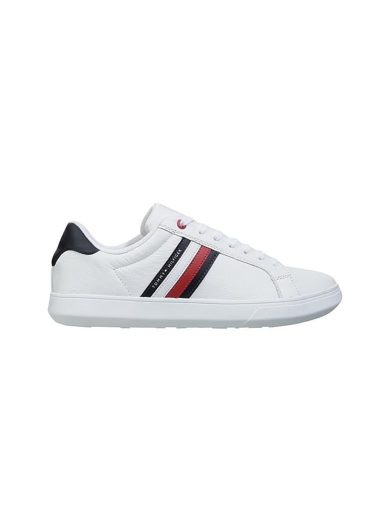 essential leather sneaker tommy hilfiger