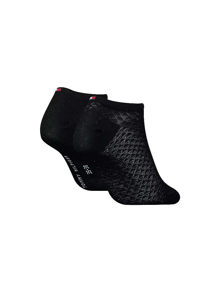 TOMMY HILFIGER | Sneaker Socken 2er Pkg black | schwarz