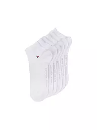 TOMMY HILFIGER | Sneaker Socken 6er Pkg. Black | weiss
