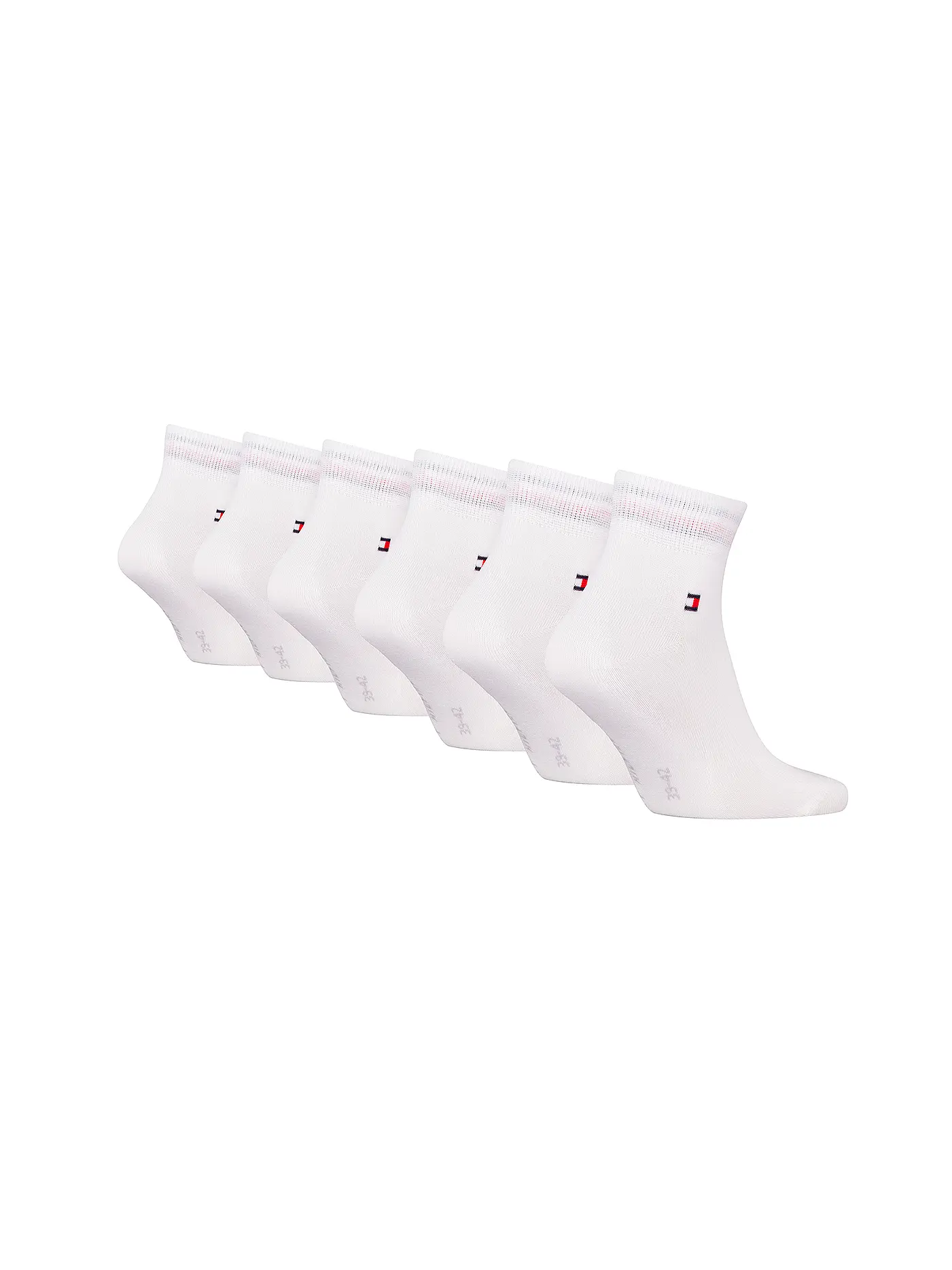 TOMMY HILFIGER | Sneaker Socken 6er Pkg. White | weiss