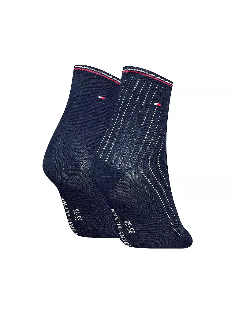 TOMMY HILFIGER | Socken 2-er Pkg navy | weiss