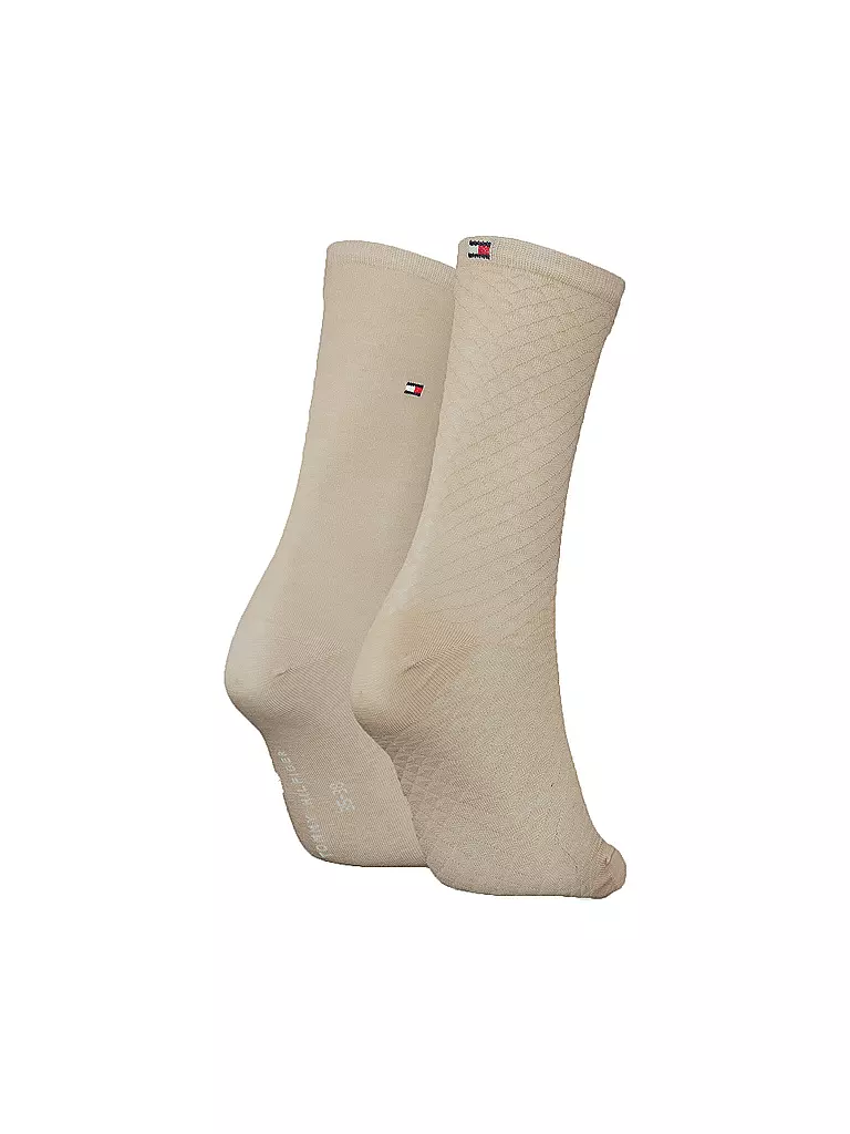 TOMMY HILFIGER | Socken 2-er Pkg. beige | weiss