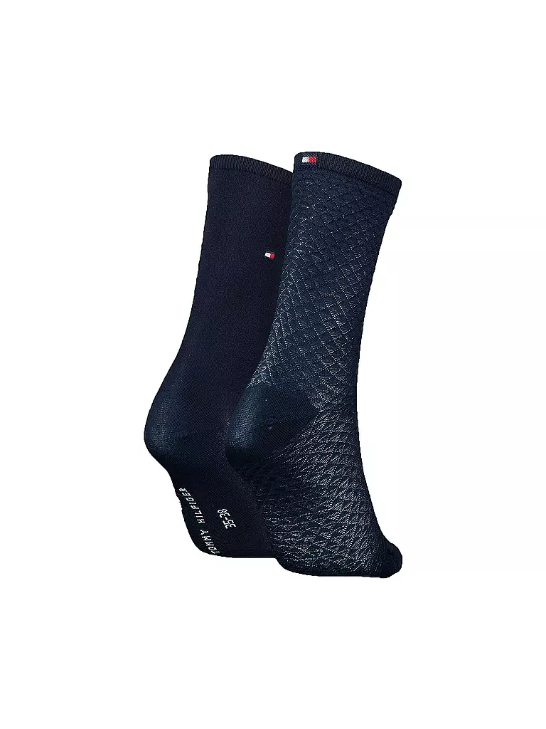 TOMMY HILFIGER | Socken 2-er Pkg. navy | weiss