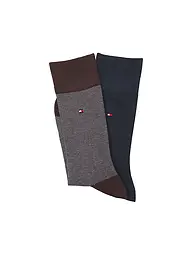 TOMMY HILFIGER | Socken 2er Pkg black | braun