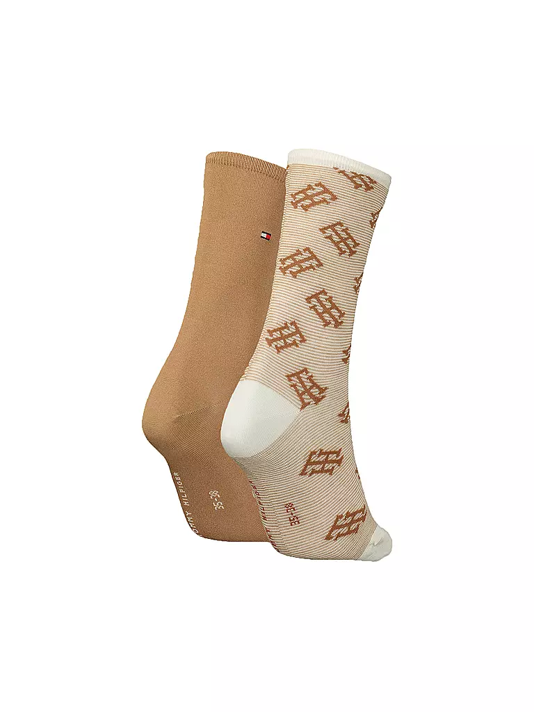 TOMMY HILFIGER | Socken 2er Pkg khaki combo | dunkelblau