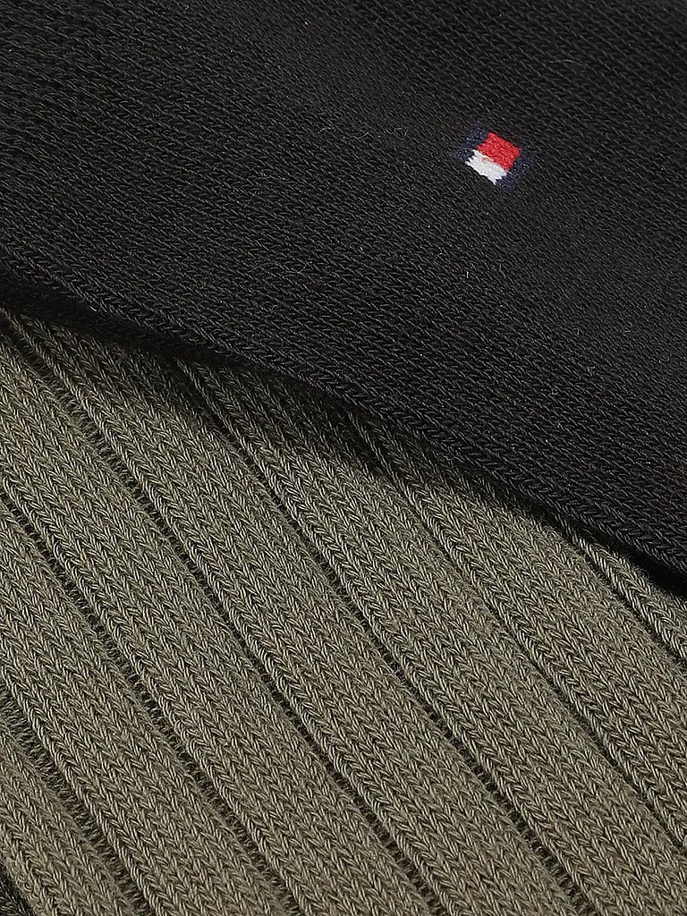 TOMMY HILFIGER | Socken 2er Pkg. army green | Olive