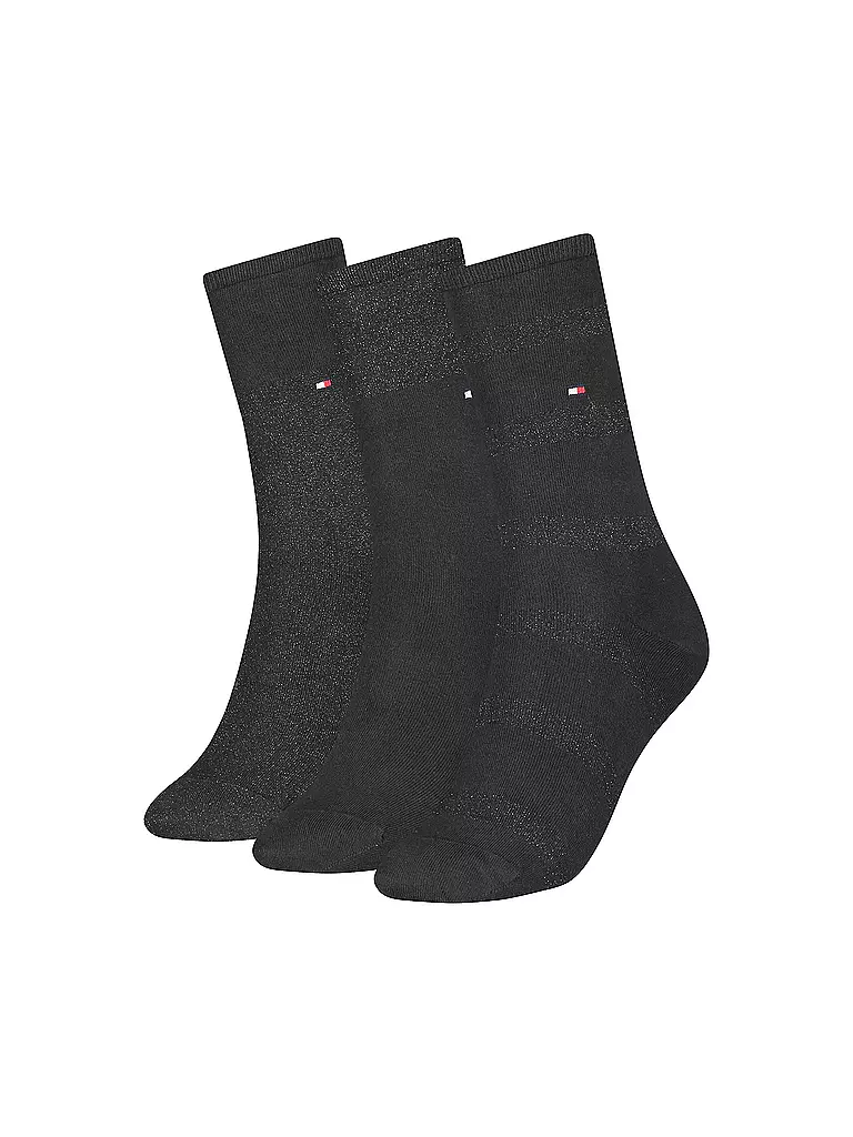 TOMMY HILFIGER | Socken 3er-Pkg. black | schwarz