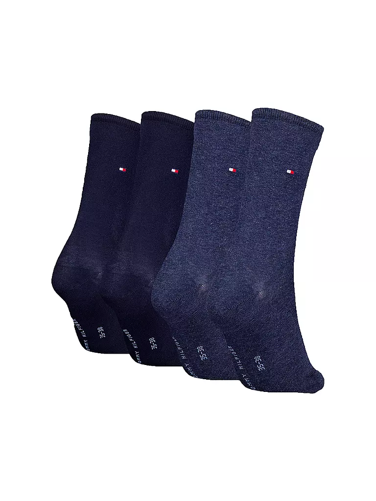 TOMMY HILFIGER | Socken 4er Pkg. Jeans/Blue  | blau