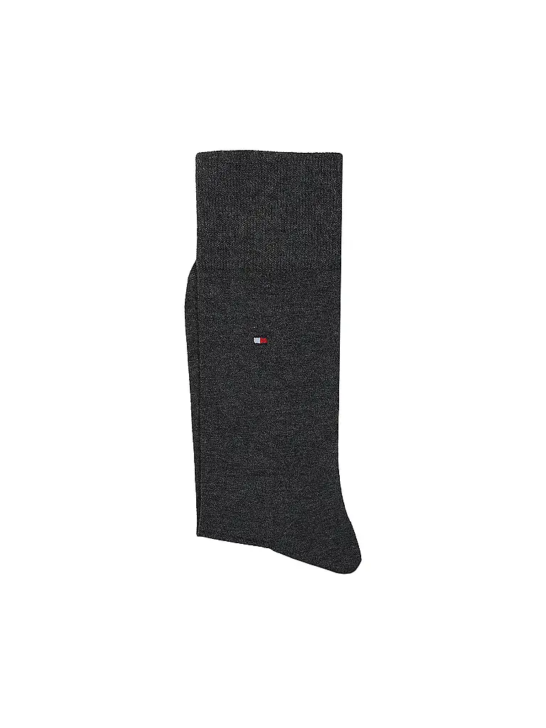TOMMY HILFIGER | Socken dark grey melange  | grau