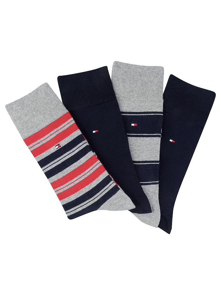 TOMMY HILFIGER | Socken Geschenkbox 4er Pkg | grau