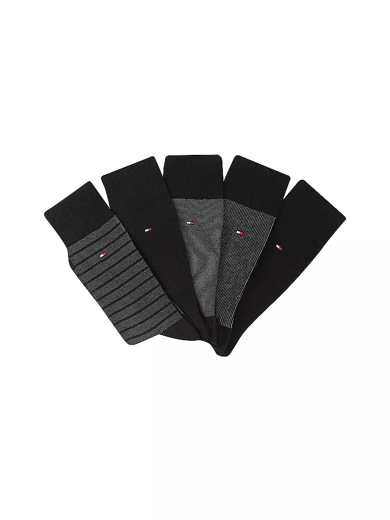 TOMMY HILFIGER | Socken Geschenkbox 5er Pkg black | schwarz