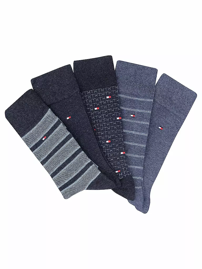 TOMMY HILFIGER | Socken Geschenkbox 5er Pkg | blau