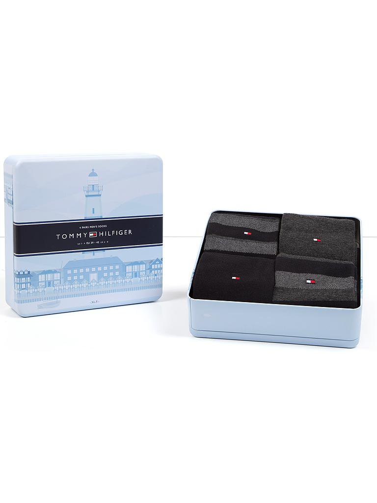 TOMMY HILFIGER | Socken-Geschenkbox 4-er | 